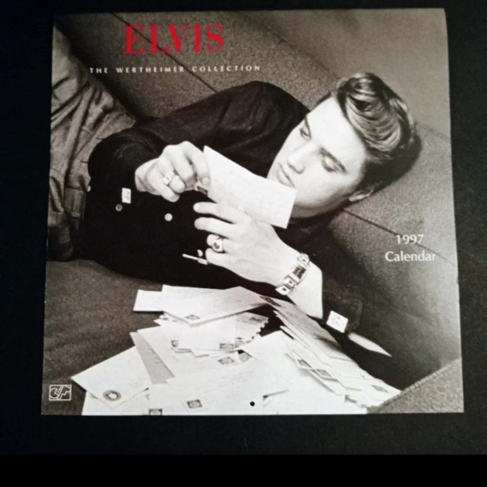 Elvis VTG 1997 Calendar Blk White THE WERTHEIMER COLLECTION New. Never Used Mint